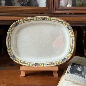 Vintage Serving Platter with Floral Pattern Serving Dish